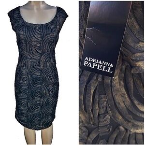 Adrianna Papell Cap Sleeve Cocktail Dress NWT
